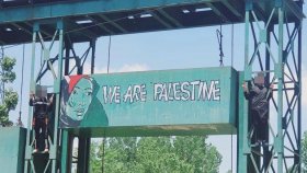 ফিলিস্তিনের সমর্থনে গ্রাফিতি এঁকে গ্রেফতার কাশ্মিরি শিল্পী