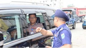 ঈদযাত্রা: মহাসড়ক পরিদর্শনে আইজিপি