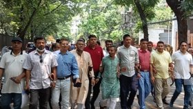গুলশানে পদবঞ্চিতদের বিক্ষোভ, যা বললেন যুবদল সভাপতি