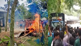 শিশুকে ধর্ষণের পর হত্যা, জনতা-পুলিশ সংঘর্ষে ডিসি-এসপির গাড়ি ভাঙচুর