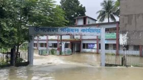 ভারী বর্ষণে রাঙামাটিতে বন্যা