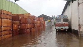 বৃষ্টির পানিতে ভাসছে কোটি কোটি টাকার পণ্য