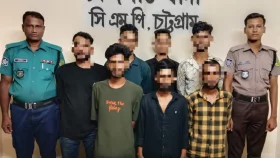 চট্টগ্রামের শীর্ষ সন্ত্রাসী বুইশ্যার ৭ সহযোগী গ্রেফতার