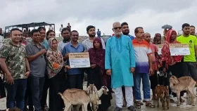 ছাগল পেলেন বাঘের হামলায় স্বামী হারানো ৩১ নারী