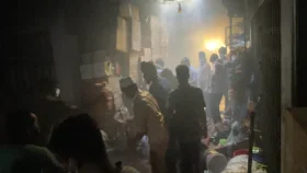 গোলাম রসুল মার্কেটে আগুন