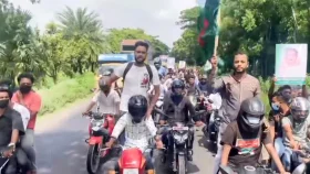 মহাসড়কে নিষিদ্ধ ছাত্রলীগের শোভাযাত্রা: ওসি বললেন ‘খবর পাইনি, ফেসবুকে দেখেছি’