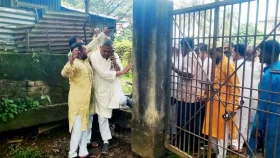 গেটের চাবি বাসায় রেখে এলেন কর্মকর্তা, বেড়া টপকে স্বাস্থ্যকেন্দ্রে ঢুকলেন এমপি