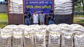 মিয়ানমারে পাচার হচ্ছিল ৬০০ বস্তা সার, দুজনকে ধরলো কোস্টগার্ড