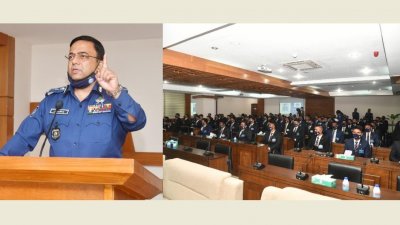 নবীন কর্মকর্তাদের ব্রিফ করেন আইজিপি