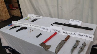 অস্ত্র ও গুলিসহ কিশোর গ্যাং ‘রাকিব গ্রুপে’র ২ সদস্য গ্রেফতার