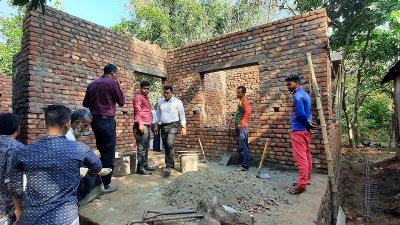 বিশ্বম্ভরপুর উপজেলায় অসহায় মুক্তিযোদ্ধাদের জন্য বীর নিবাসের নির্মাণকাজ শুরু