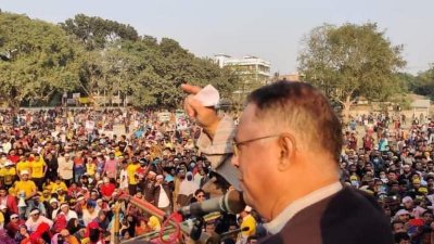 সিরাজগঞ্জের সমাবেশে ইকবাল হাসান মাহমুদ টুকু