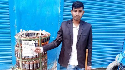 পরিবেশ দূষণ রোধে ব্যতিক্রমী উদ্যোগ নিয়েছেন মাহফুজুর রহমান