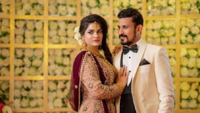 স্ত্রী তামিমা সুলতানা তাম্মির সঙ্গে ক্রিকেটার নাসির হোসেন