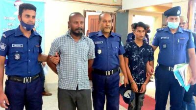 গ্রেফতারকৃত সালাউদ্দিন ভূঁইয়া ও আব্দুর রহমান