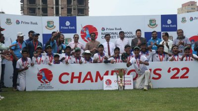 স্কুল ক্রিকেটে চ্যাম্পিয়ন হয়েছে রংপুর শিশু নিকেতন।