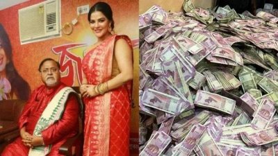 বাঁয়ে পার্থ ডানে অর্পিতা।