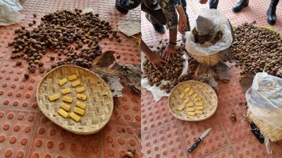 গুডের মধ্যে পাওয়া সোনার বার