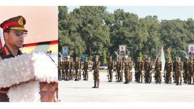 রেজিমেন্টাল কালার পেলো সেনাবাহিনীর ৯টি ইউনিট