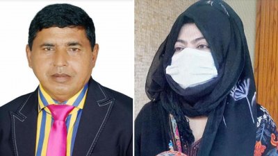 স্বতন্ত্র প্রার্থী আবু আসিফ আহমেদ ও তার স্ত্রী মেহেরুন্নেচ্ছা