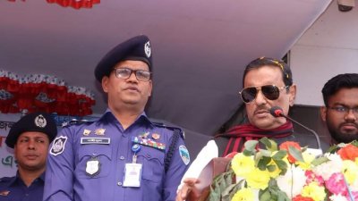 কোম্পানীগঞ্জে এক অনুষ্ঠানে বক্তব্য দিচ্ছেন ওবায়দুল কাদের