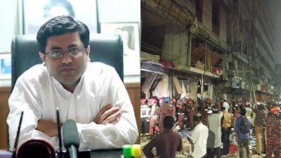 বিস্ফোরণে হতাহতের ঘটনায় শোক জানিয়েছেন ঢাকা দক্ষিণ সিটি করপোরেশনের (ডিএসসিসি) মেয়র নূর তাপস। ছবি: বাংলা ট্রিবিউন