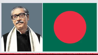 বঙ্গবন্ধু ও বাংলাদেশের জাতীয় পতাকা