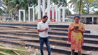 অভিযান চালিয়ে জরিমানা করেন ইউএনও ফারজানা আলম