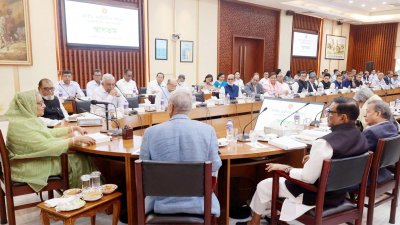 এনইসি বৈঠকে সভাপতিত্ব করেন প্রধানমন্ত্রী শেখ হাসিনা, ছবি: ফোকাস বাংলা