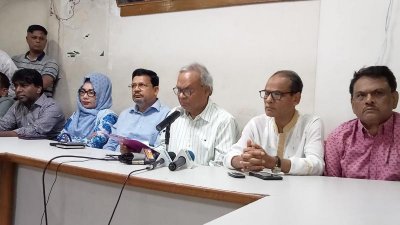 সংবাদ সম্মেলনে রুহুল কবির রিজভী