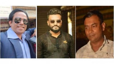 রুবেল, ইমরান ও ইউসুফ (বাঁ থেকে)