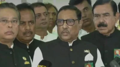 জাতিসংঘের মধ্যস্থতা করার মতো সংকট হয়নি: ওবায়দুল কাদের