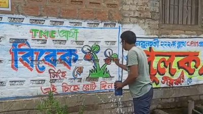 দেয়াল লিখন দিয়েই নির্বাচনের ব্যয় মেটাবেন তিনি