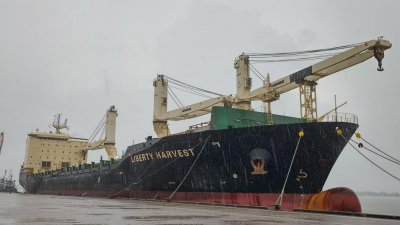 মোংলা বন্দরে রাশিয়া থেকে ছেড়ে আসা জাহাজ
