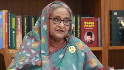 গণভবন থেকে ভিডিও কনফারেন্সের মাধ্যমে শাহবাগে বাংলাদেশ জাতীয় জাদুঘরে সংস্কৃতি মন্ত্রণালয় আয়োজিত অনুষ্ঠানে যুক্ত হন প্রধানমন্ত্রী শেখ হাসিনা। ছবি: ফোকাস বাংলা