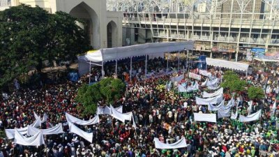 শুক্রবার যুবলীগ, স্বেচ্ছাসেবক লীগ ও ছাত্রলীগ আয়োজিত শান্তি সমাবেশ