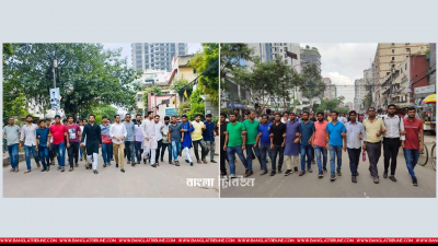 ছাত্রলীগের আনন্দ মিছিল ও ছাত্রদলের বিক্ষোভ