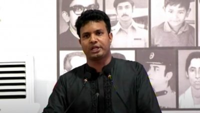 ছাত্রলীগের ছাত্রসমাবেশে সভাপতি সাদ্দাম হোসেন