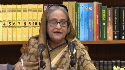 সংবাদ সম্মেলনে প্রধানমন্ত্রী শেখ হাসিনা