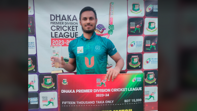 মোহামেডানের জয়ের নায়ক আবু হায়দার রনি।