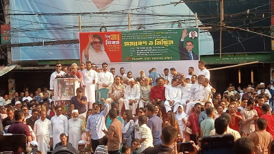 ঢাকা মহানগর দক্ষিণ বিএনপির উদ্যোগে আয়োজিত সমাবেশ