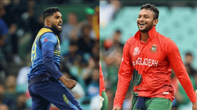 সাকিব ও হাসারাঙ্গা ।