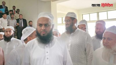 আদালতে মামুনুল হকসহ অন্যান্যরা (ছবি: বাংলা ট্রিবিউন)
