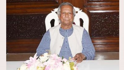 অন্তর্বর্তী সরকারের প্রধান উপদেষ্টা ড. মুহাম্মদ ইউনূস