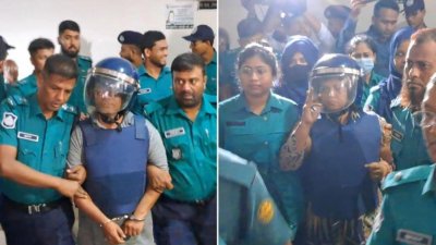 আদালত চত্বরে শাকিল আহমেদ ও ফারজানা রূপা (ফাইল ছবি)