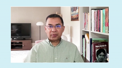 দলের তৃণমূল নেতাকর্মীদের উদ্দেশ্যে ভার্চুয়ালি বক্তব্য দিচ্ছেন বিএনপি’র ভারপ্রাপ্ত চেয়ারম্যান তারেক রহমান