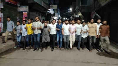 শিবচরে ছাত্রদলের মিছিল