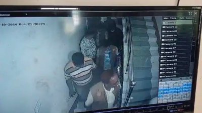 ডিবির অভিযান, সিসিটিভির ফুটেজ থেকে নেওয়া ছবি