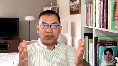 কর্মশালায় ভার্চুয়ালি যুক্ত হয়ে বক্তব্য রাখছেন তারেক রহমান