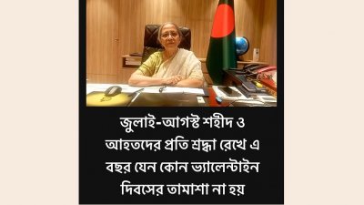 ভ্যালেন্টাইন দিবস নিয়ে মৎস্য ও প্রাণিসম্পদ উপদেষ্টার ফেসবুক পোস্ট
